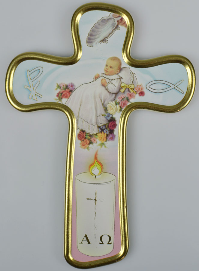 Croix Religieuse Cadeau de Baptême - Mon Baptême en Jésus (pic 2)