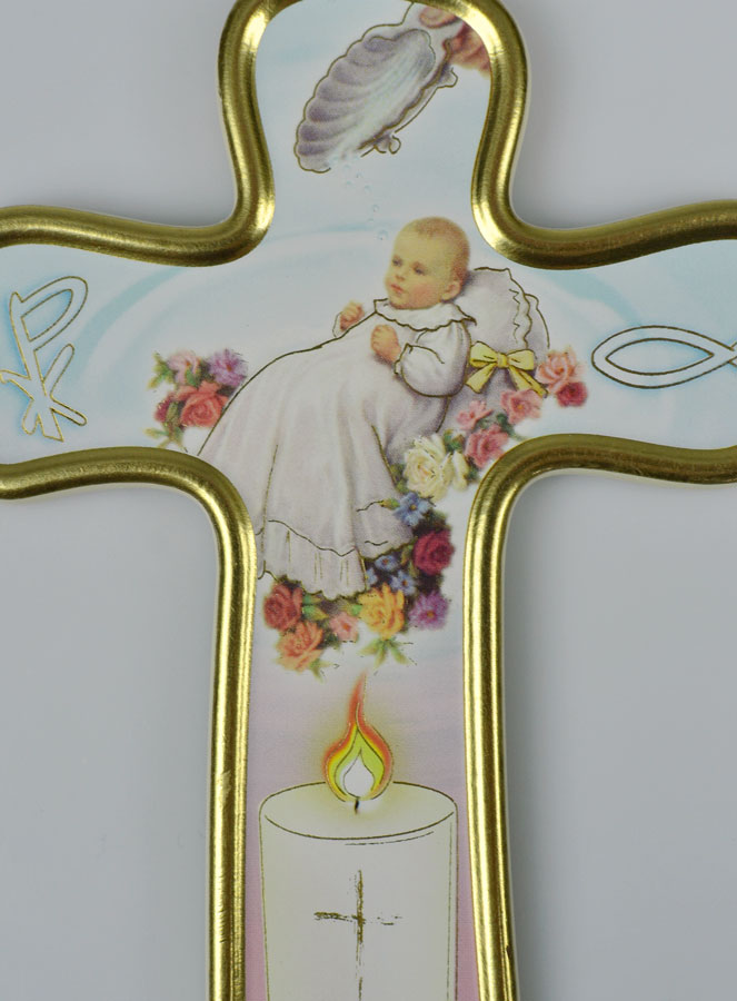 Croix Religieuse Cadeau de Baptême - Mon Baptême en Jésus (pic 3)