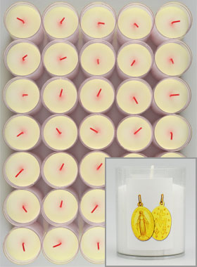 10 Bougies Veilleuses Médaille Miraculeuse (pic 1)