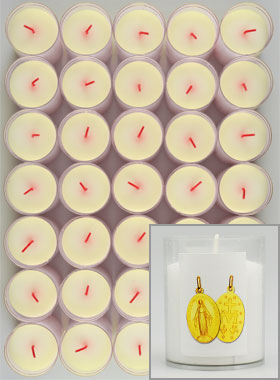 24 Bougies Veilleuses Médaille Miraculeuse (pic 1)