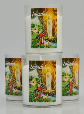 4 Bougies Veilleuses Apparitions de Lourdes (pic 1)