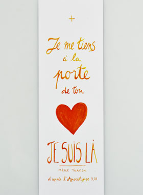 Signet de Prière - Je me tiens à la porte de ton coeur (pic 1)