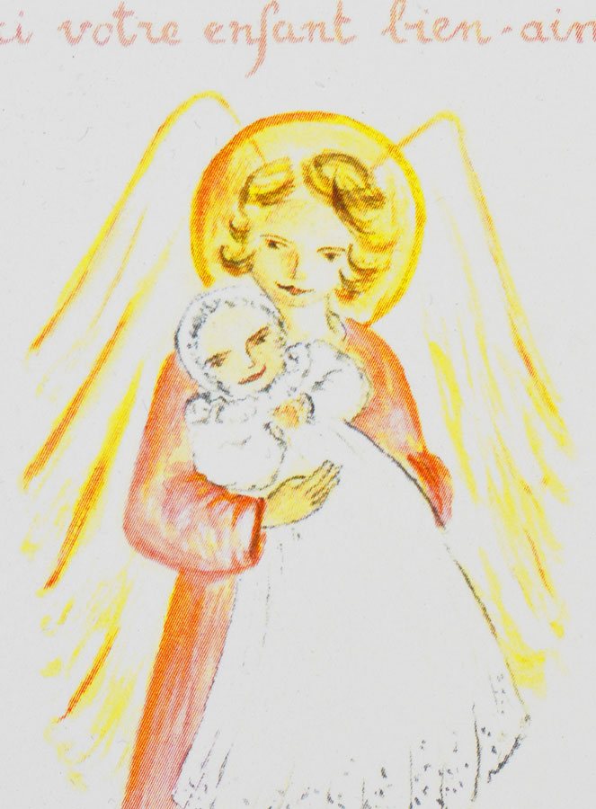 Carte de Baptême - Seigneur, Voici votre Enfant - Modèle Fille (pic 4)