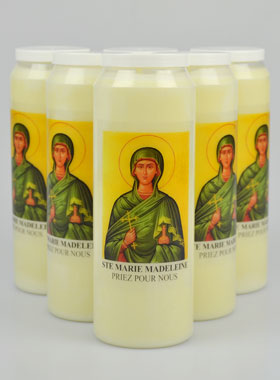 Lot de 6 Bougies de Neuvaine Sainte Marie-Madeleine (pic 1)