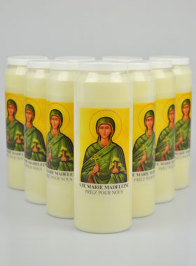 Lot de 10 Bougies de Neuvaine Sainte Marie-Madeleine (pic 1)