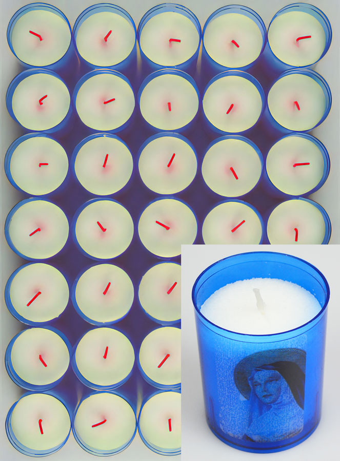 24 Bougies Veilleuses Sainte Rita - Bleue (pic 2)