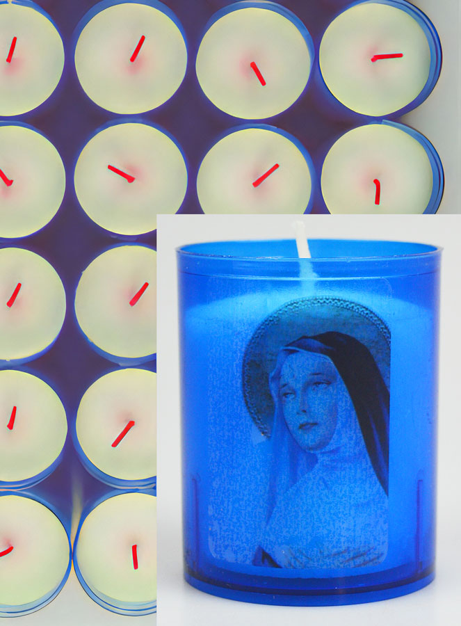 24 Bougies Veilleuses Sainte Rita - Bleue (pic 3)