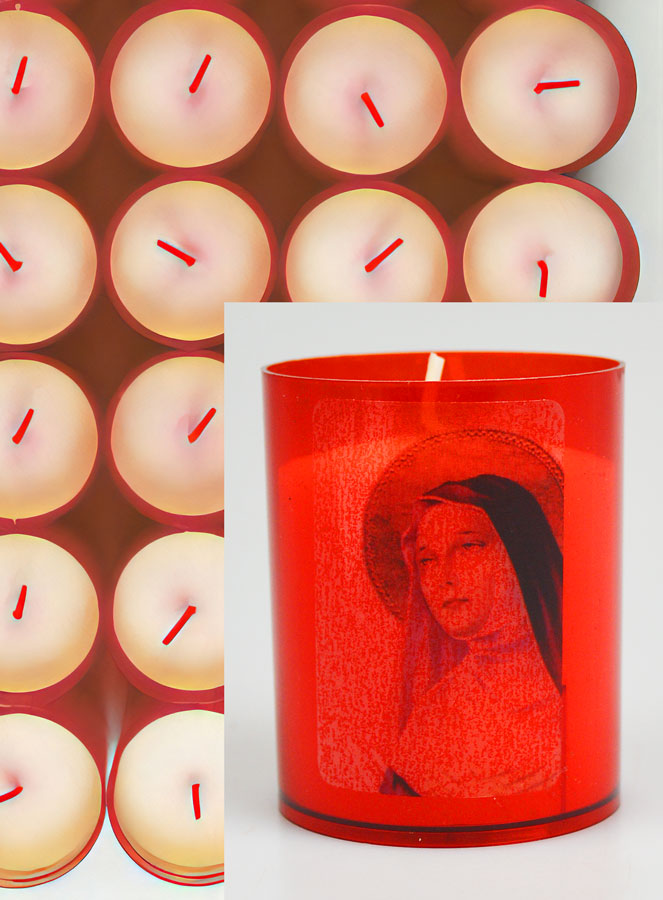 24 Bougies Veilleuses Sainte Rita - Rouge (pic 3)
