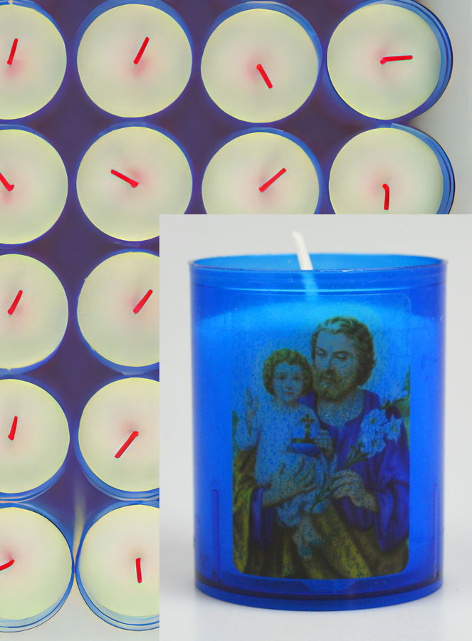 24 Bougies Veilleuses Saint Joseph - Bleue (pic 3)