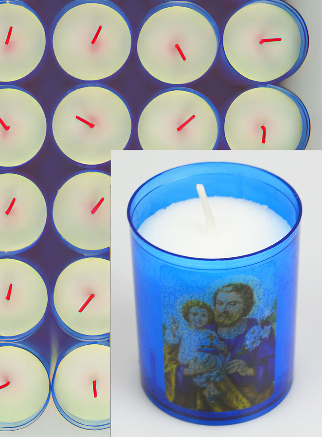 24 Bougies Veilleuses Saint Joseph - Bleue (pic 4)