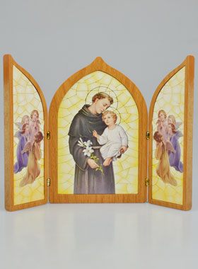 Icône Triptyque Saint Antoine de Padoue - 23 cm (pic 1)