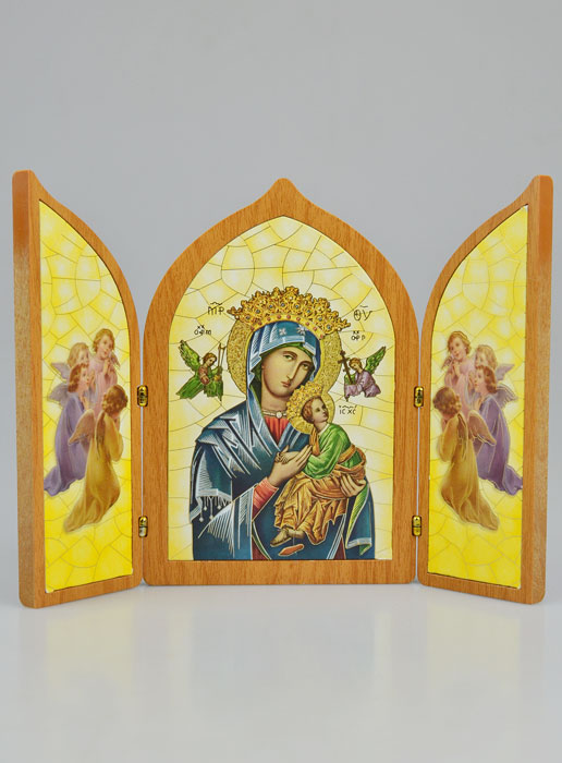 Icône Triptyque Notre Dame du Perpétuel Secours - 23 cm (pic 2)