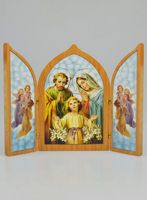 Icône Triptyque Sainte Famille - 23 cm (pic 2)