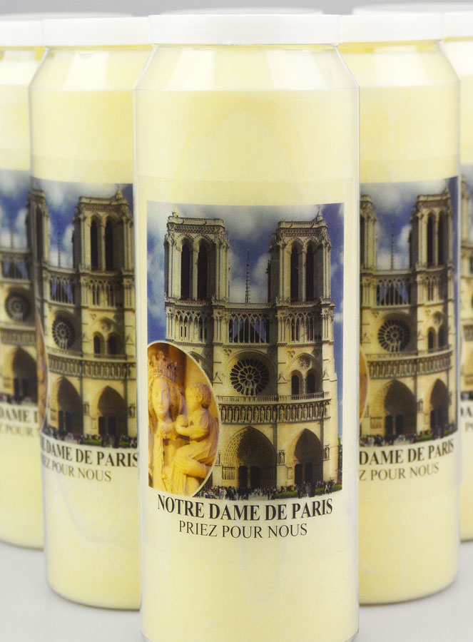 Lot de 6 Bougies de Neuvaine à Notre-Dame de Paris (pic 3)