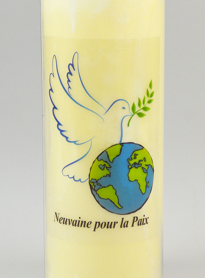 Bougie de Neuvaine pour la Paix - 17,5 cm (pic 3)