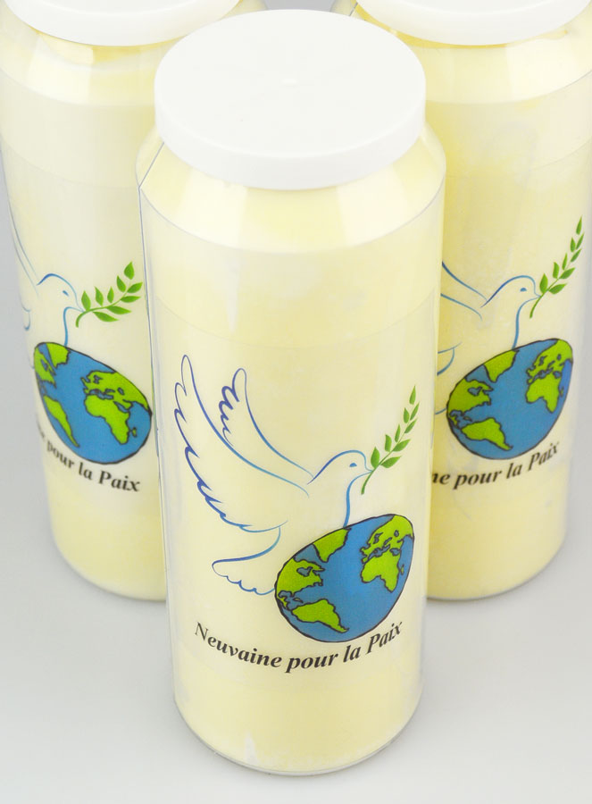 Lot de 3 Bougies de Neuvaine pour la Paix (pic 4)