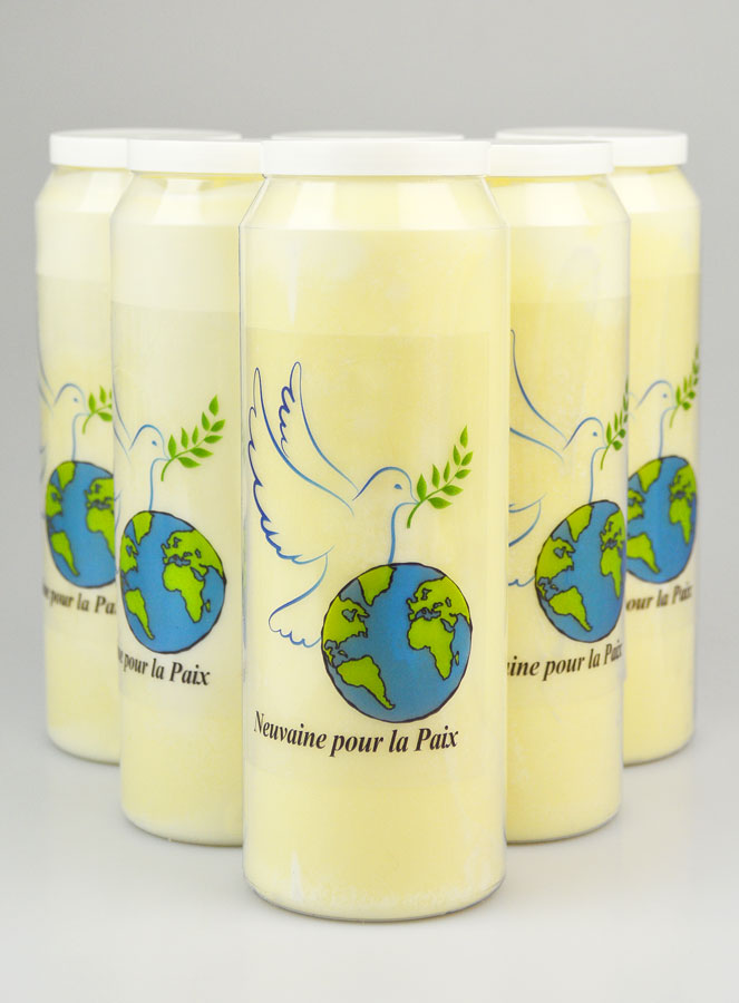 Lot de 6 Bougies de Neuvaine pour la Paix (pic 1)