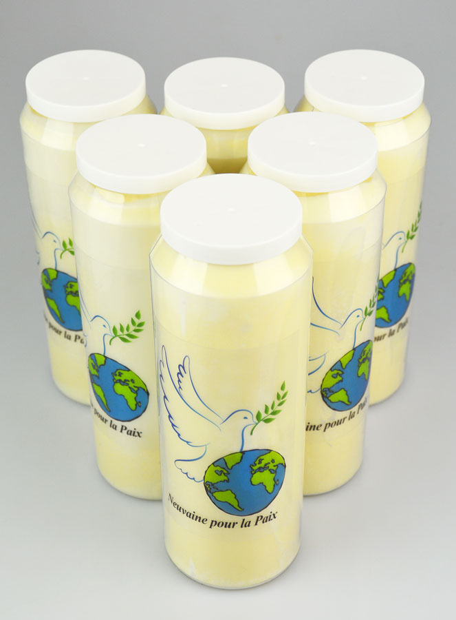 Lot de 6 Bougies de Neuvaine pour la Paix (pic 2)