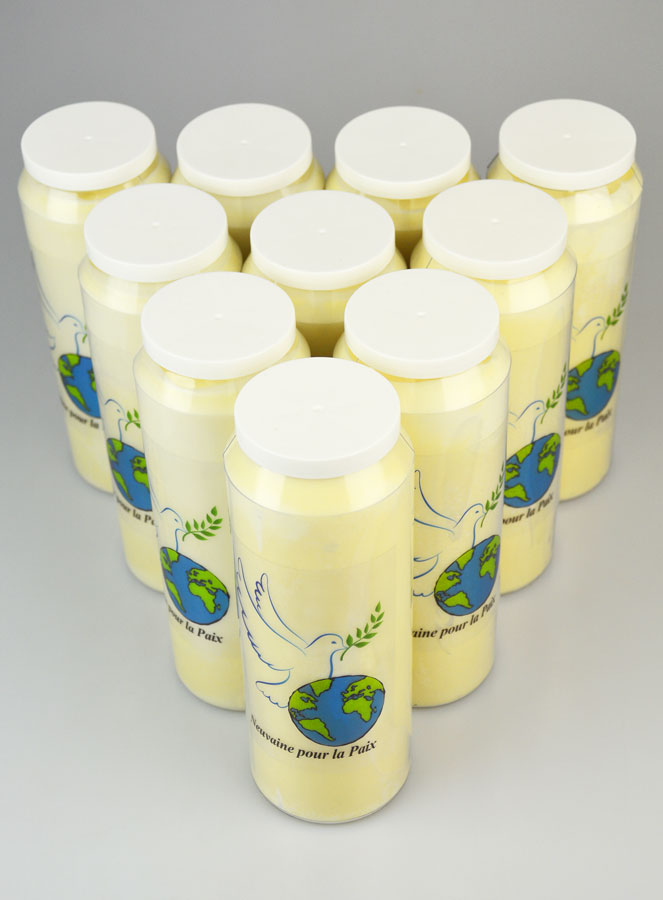 Lot de 10 Bougies de Neuvaine pour la Paix (pic 2)