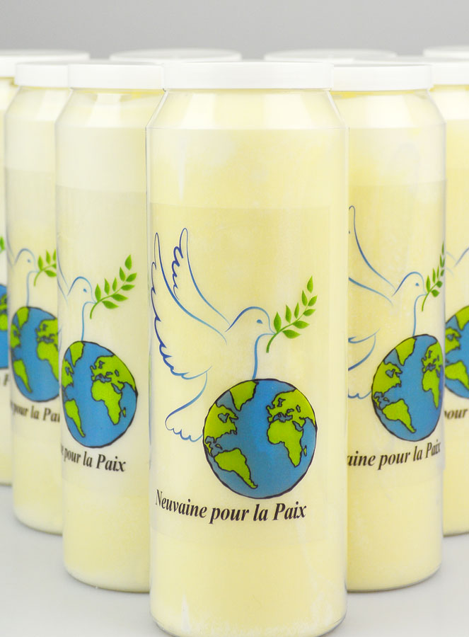 Lot de 10 Bougies de Neuvaine pour la Paix (pic 3)