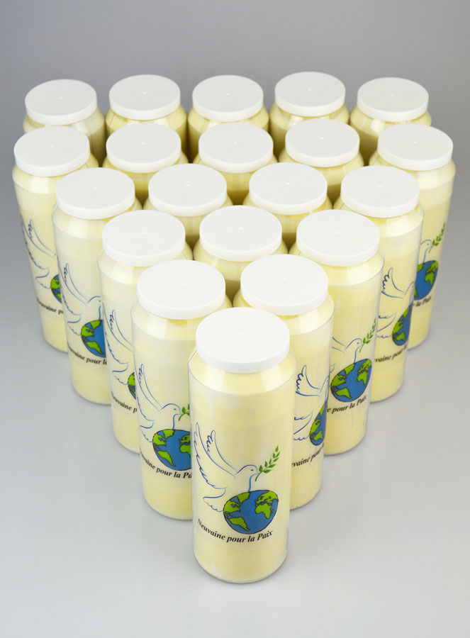 Lot de 20 Bougies de Neuvaine pour la Paix (pic 2)