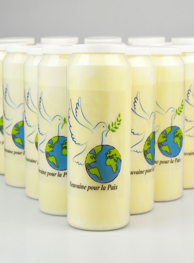 Lot de 20 Bougies de Neuvaine pour la Paix (pic 3)