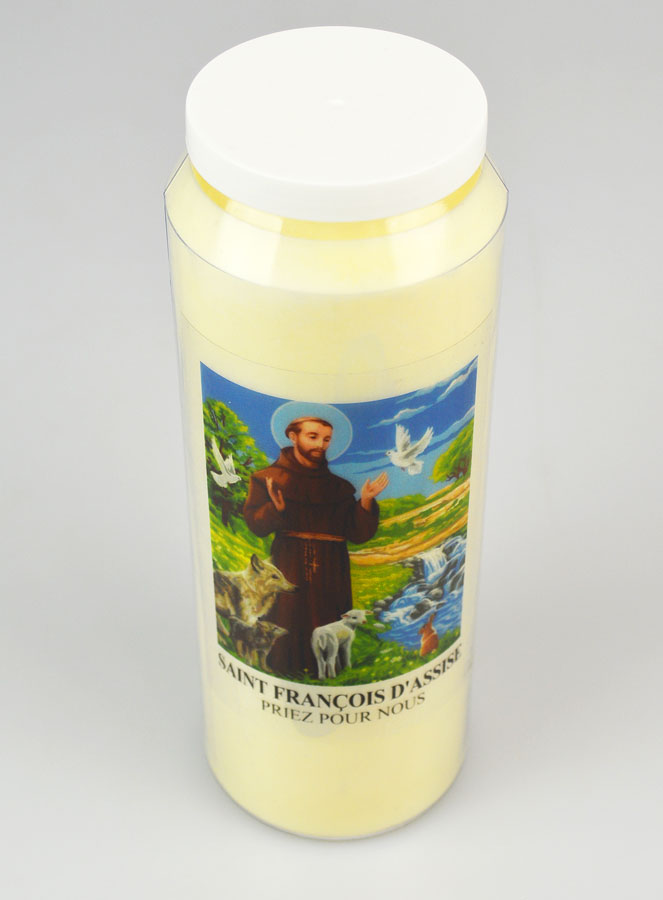 Bougie de Neuvaine à St François - Pour la Nature & les Animaux (pic 2)