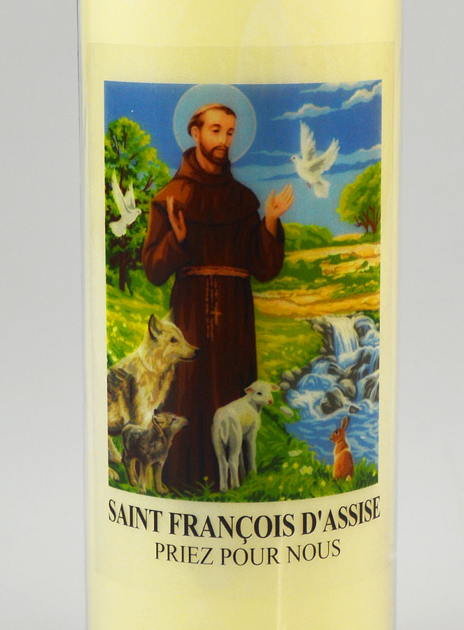 Bougie de Neuvaine à St François - Pour la Nature & les Animaux (pic 3)