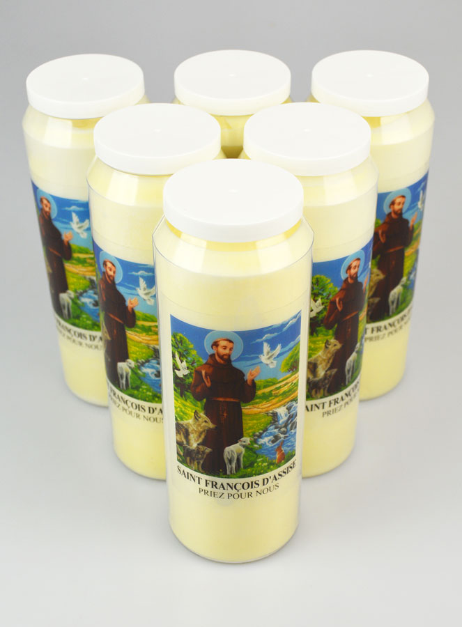 Lot de 6 Bougies de Neuvaine à St François - Nature & Animaux (pic 2)