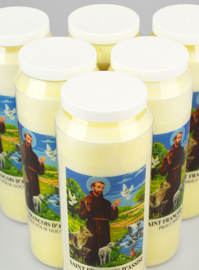 Lot de 6 Bougies de Neuvaine à St François - Nature & Animaux (pic 4)