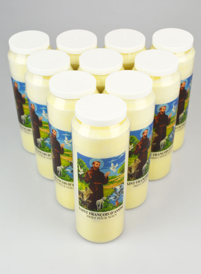 Lot de 10 Bougies de Neuvaine à St François - Nature & Animaux (pic 2)