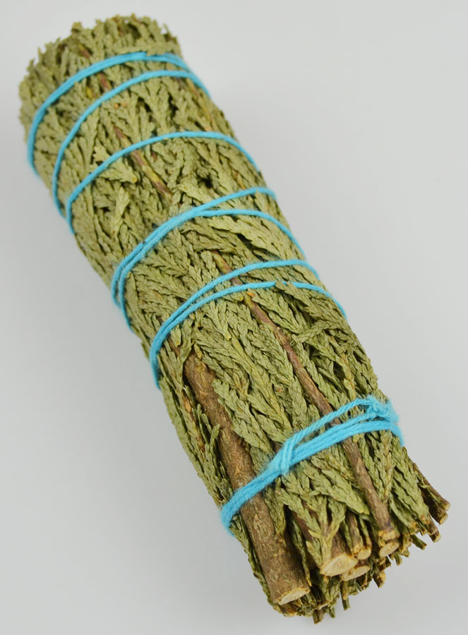 Smudge de Sauge Blanche et Cèdre 25g - Fagot 10cm (pic 2)