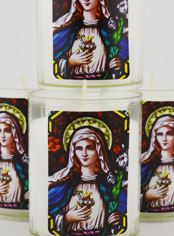 4 Bougies Veilleuses Sacré-Coeur de Marie (pic 3)
