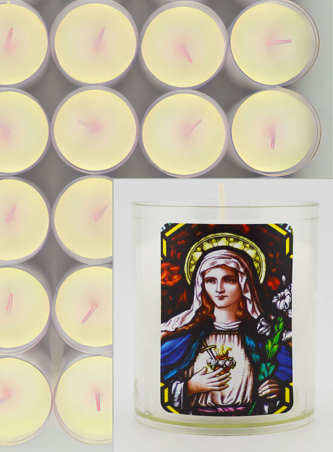 10 Bougies Veilleuses Sacré-Coeur de Marie (pic 3)