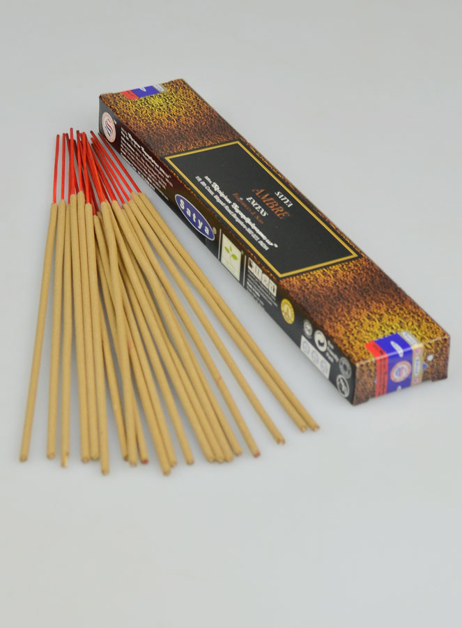 Encens Indien Satya - 15 Bâtonnets - Ambre (pic 2)
