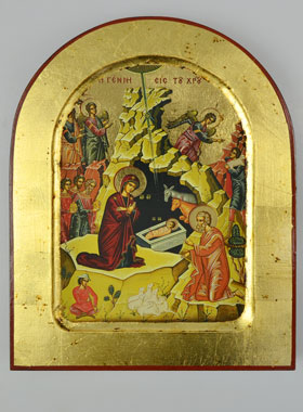 Icône de l'Adoration à la Crèche - 18cm (pic 1)