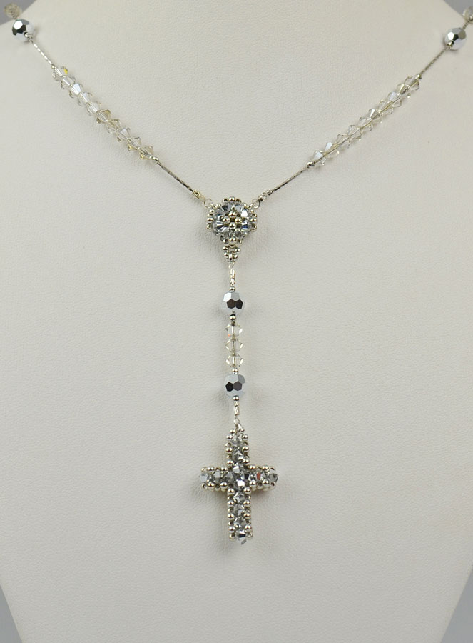 Collier Chapelet en Argent & Cristal (pic 2)