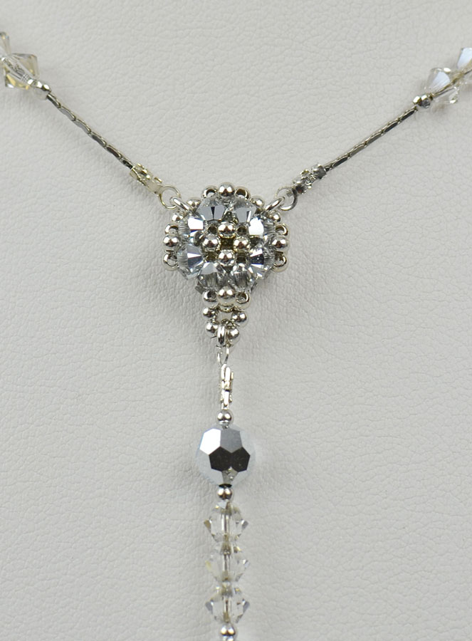 Collier Chapelet en Argent & Cristal (pic 3)