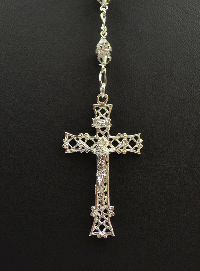 Chapelet en Cristal Serti & Argent 925/1000 (pic 2)