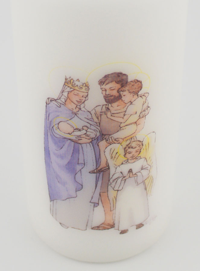 Bougie Cierge Sainte Famille de la Miséricorde (pic 4)