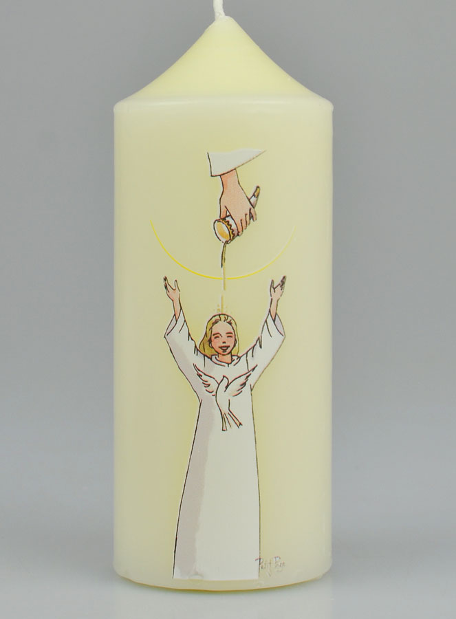 Cierge de Confirmation - Onction Fille Blonde (pic 2)