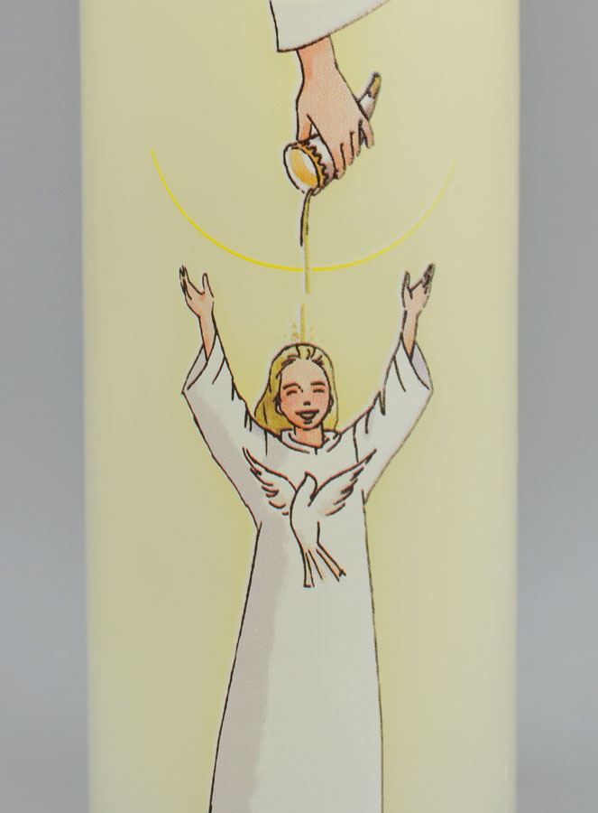 Cierge de Confirmation - Onction Fille Blonde (pic 3)