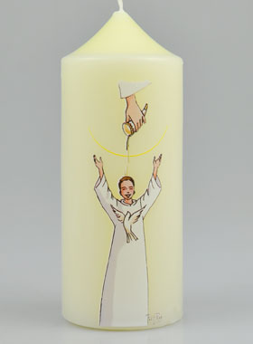 Cierge de Confirmation - Onction du Saint Esprit Garçon (pic 1)