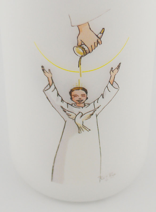 Cierge de Confirmation - Onction du Saint Esprit Garçon (pic 4)