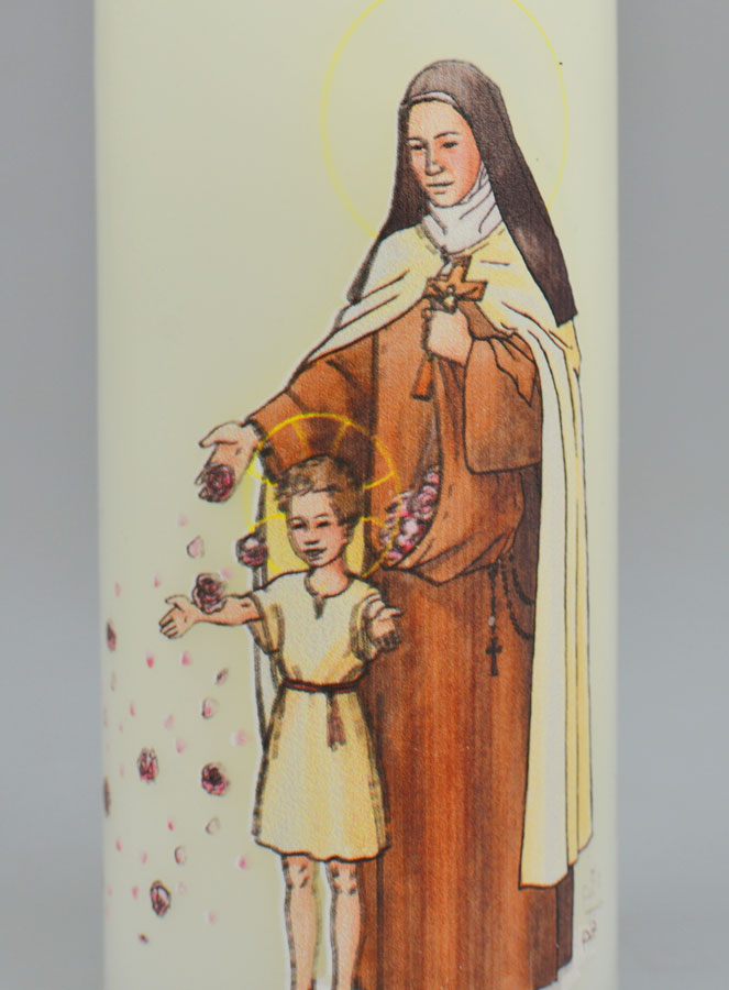 Bougie Cierge de Sainte Thérèse de Lisieux (pic 3)