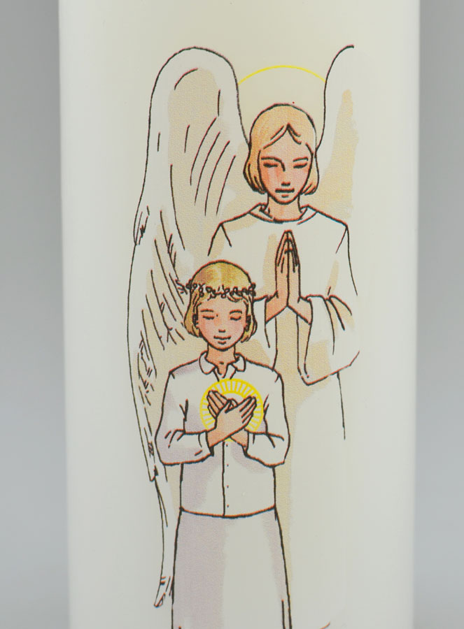 Cierge Bougie de Communion Action de Grâce - Fille Blonde (pic 3)