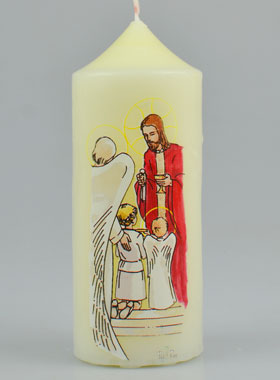 Bougie Cierge de Communion Pain des Anges - Fille Blonde (pic 1)