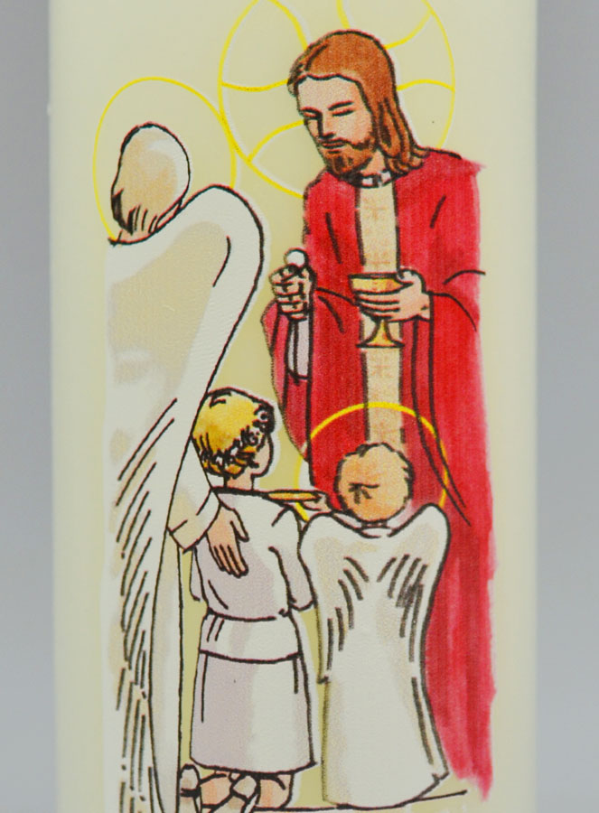 Cierge de Communion Pain des Anges - Fille Blonde (pic 3)