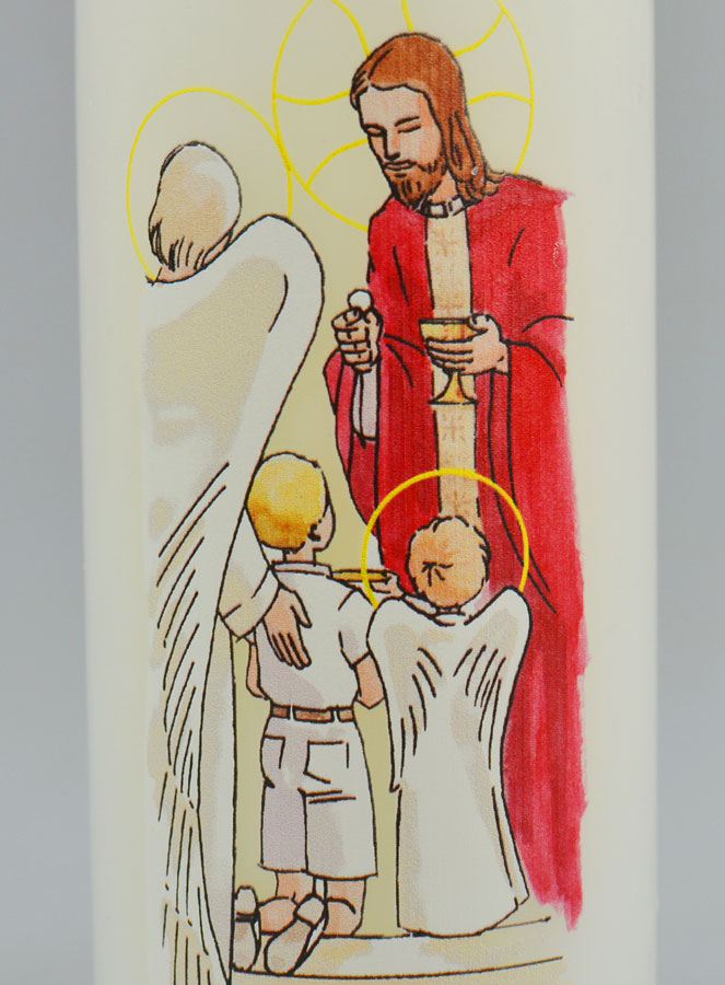 Bougie Cierge de Communion Pain des Anges - Garçon Blond (pic 3)