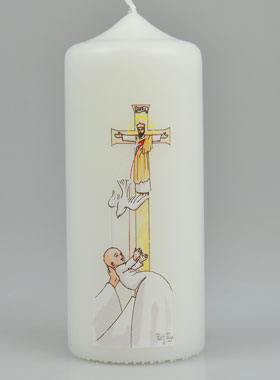 Bougie Cierge de Baptême - Baptisé dans l'Esprit Saint (pic 1)
